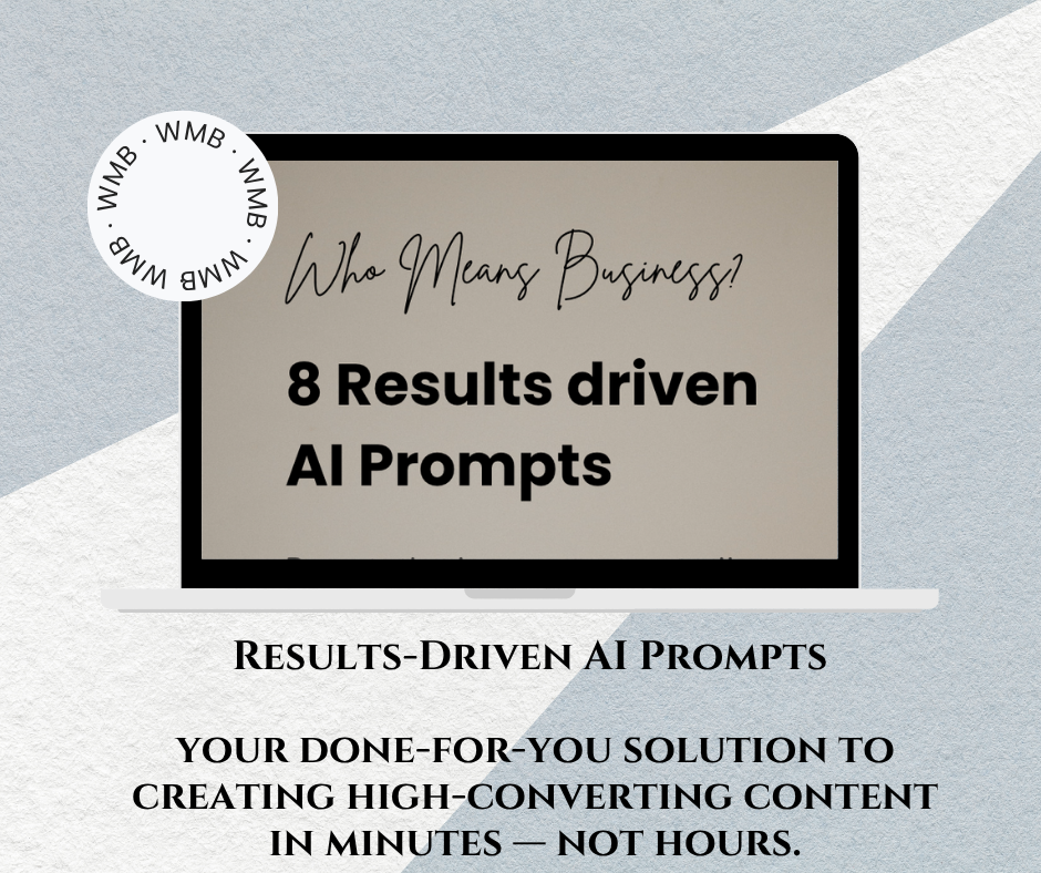 Results driven AI Prompts